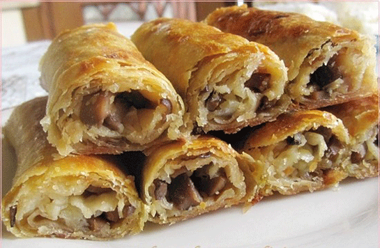 Mantarlı Börek Tarifi ve Malzemeleri